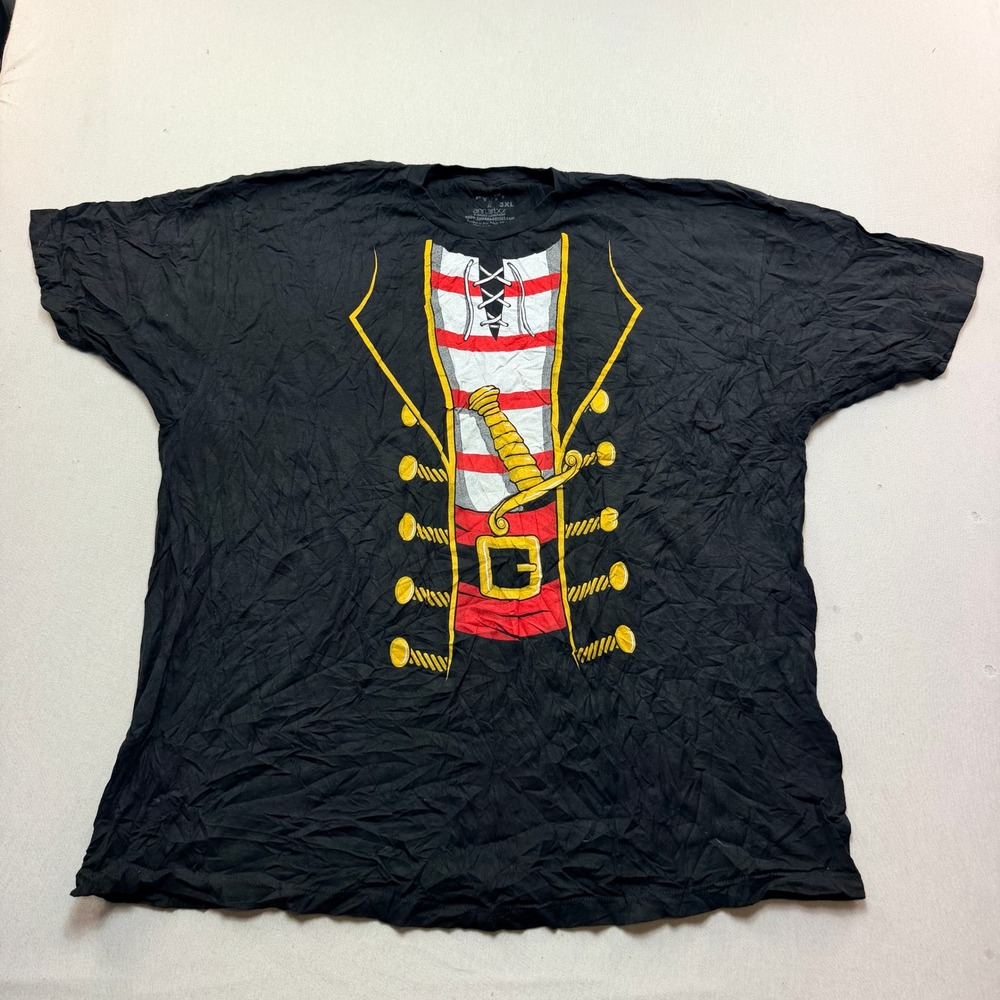 Ann Arbor Pirate Costume T-Shirt Mens 3XL Black Excellent Graphic Novelty Tee